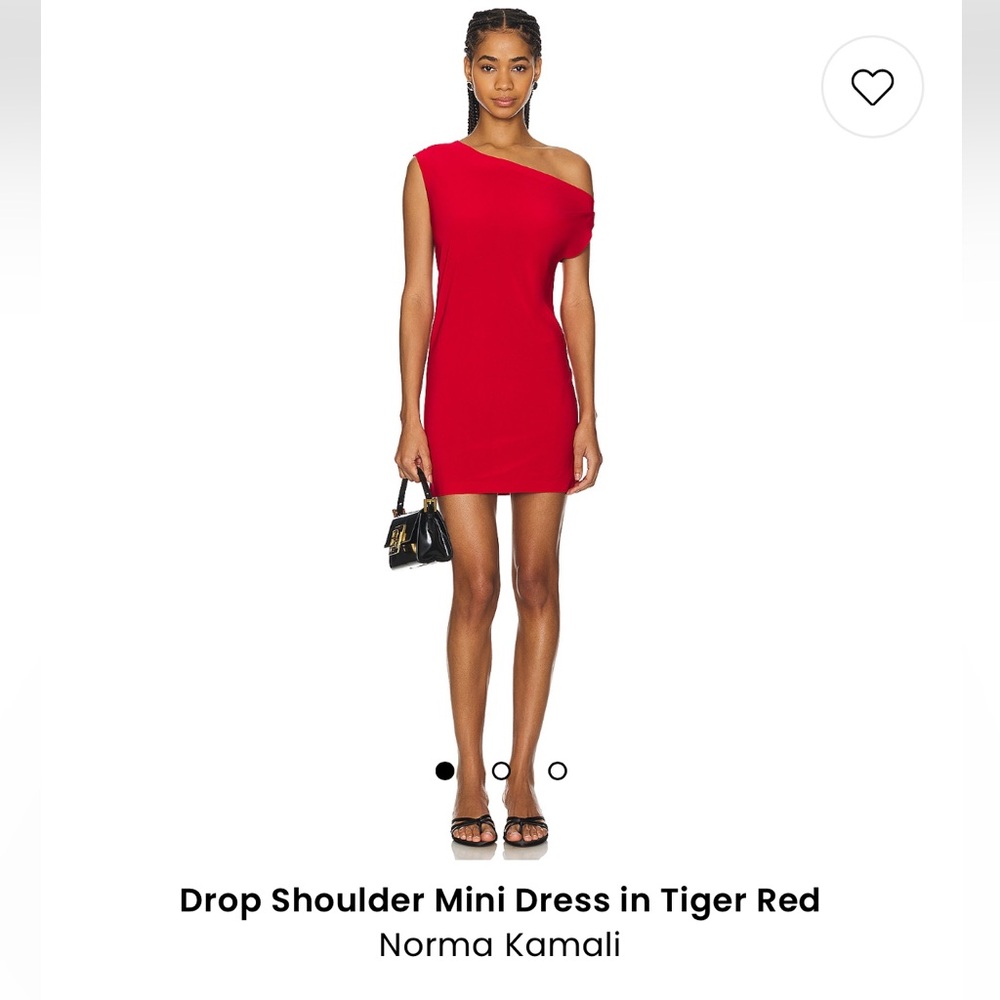 Worn once! Norma Kamali one shoulder mini dress
